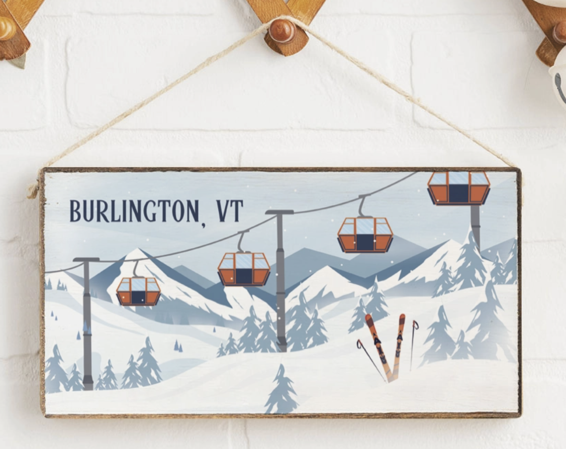 Ski Gondola Rope Sign