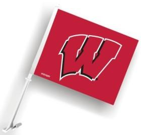 Wisconsin Badgers Car Flag