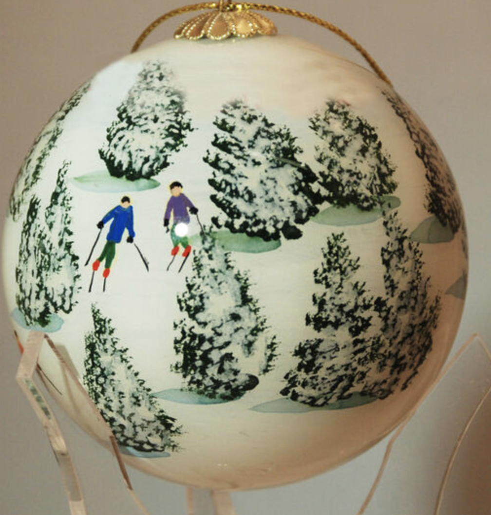 Hand painted Glass Ball Ornament from Art Studio Company