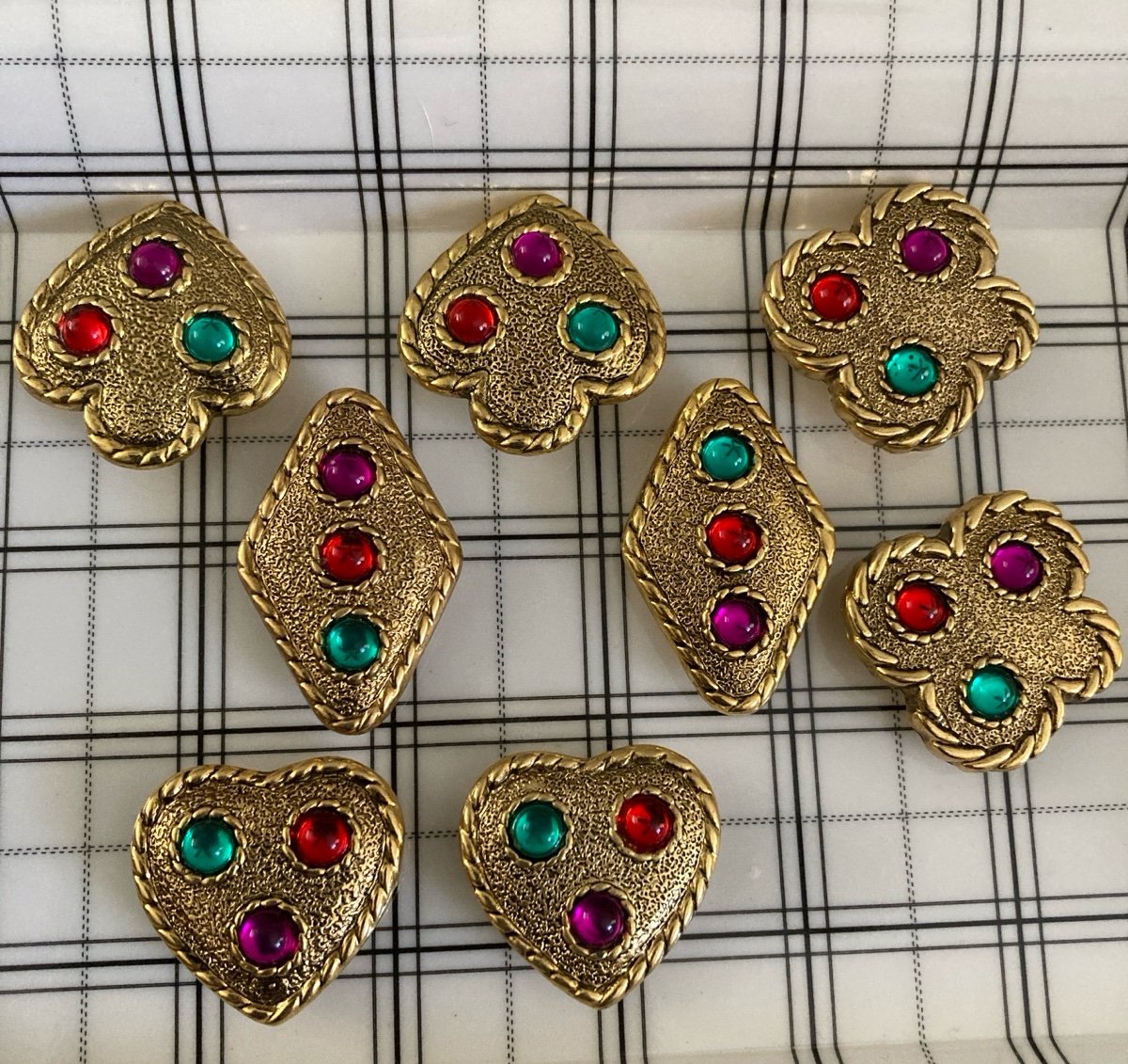 Vintage Button Covers Designer Diane Von Furstenburg