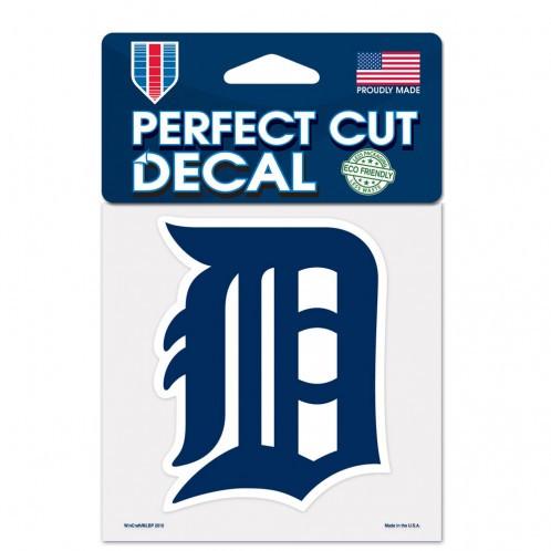 Detroit Tigers Perfect Cut Decal 4x4" Blue