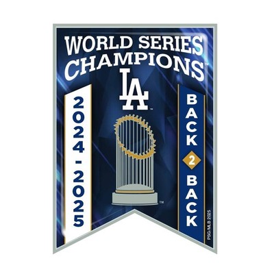 Los Angeles Dodgers 2024-25 Back to Back World Series Champions Trading Pin