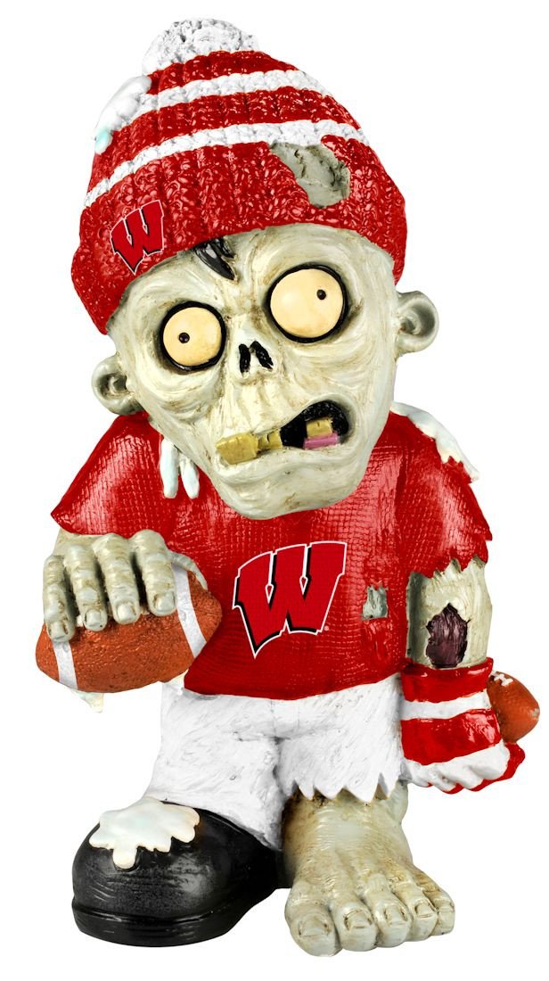 Wisconsin Badgers Thematic Zombie Figurine