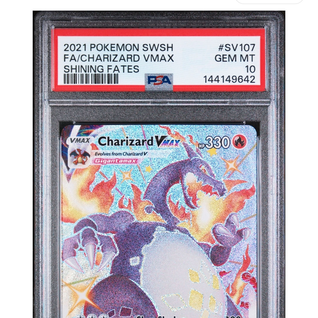 Psa 10 Charizard Vmax FA Shiny Graded Card