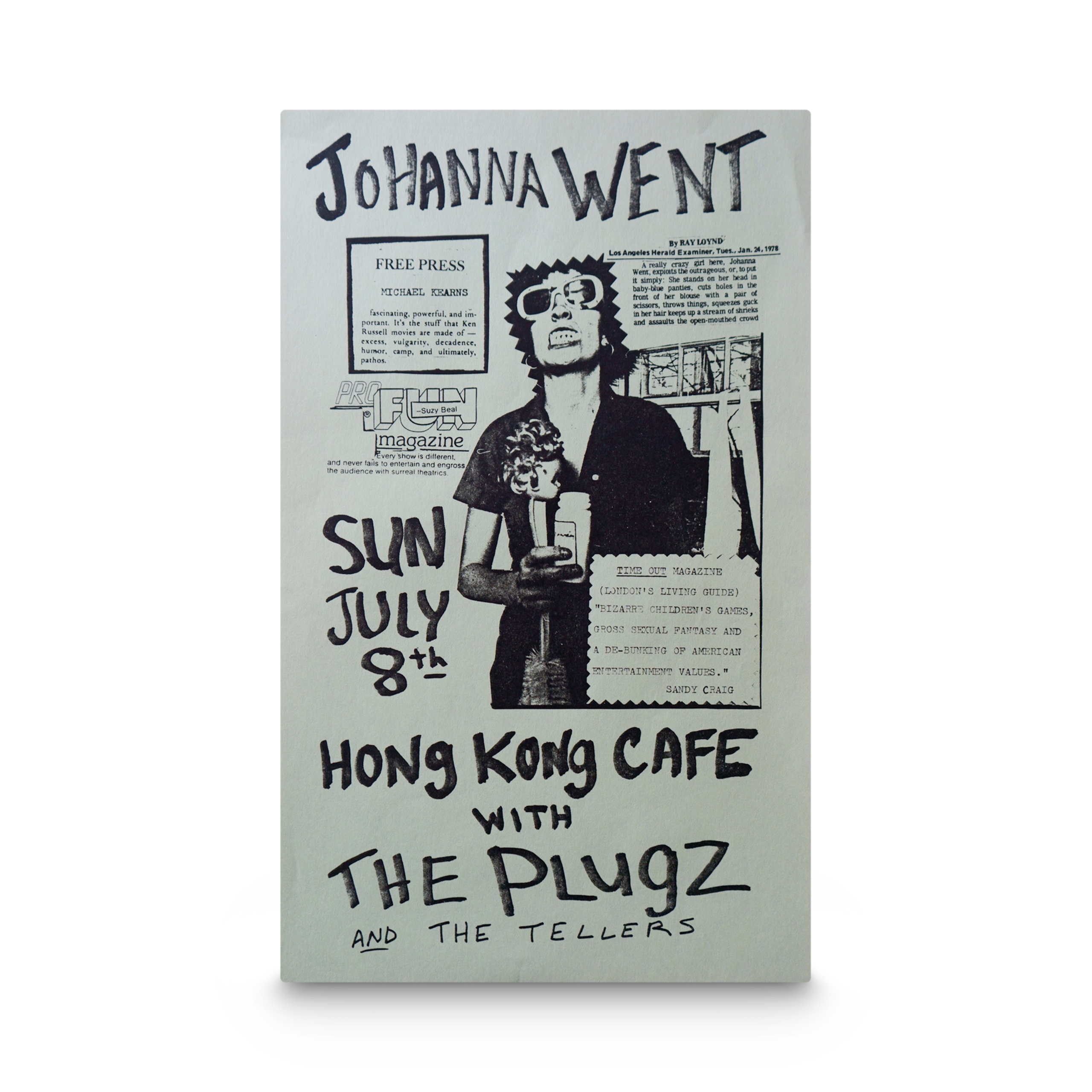 Johanna Went -- Hong Kong [Handbill]