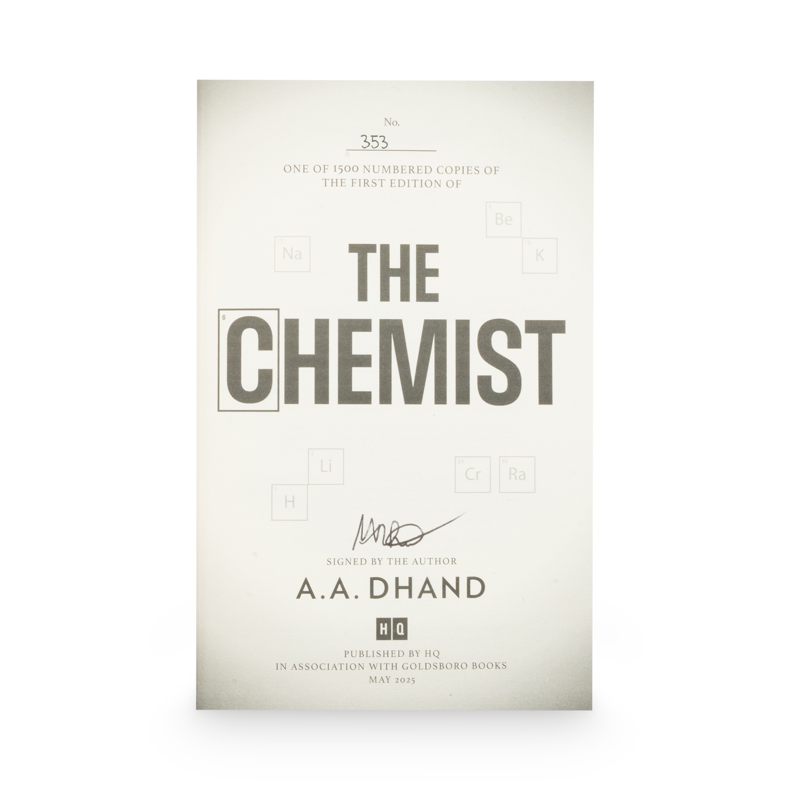 Dhand, A.A. -- The Chemist [Book]