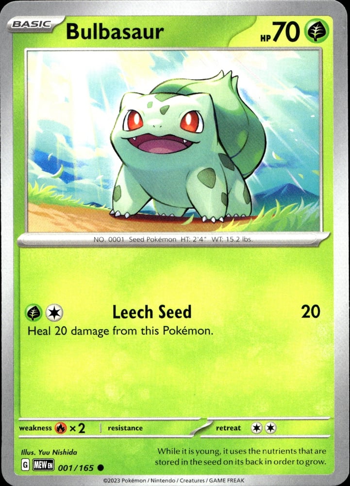 Bulbasaur - SV03.5 1/165
