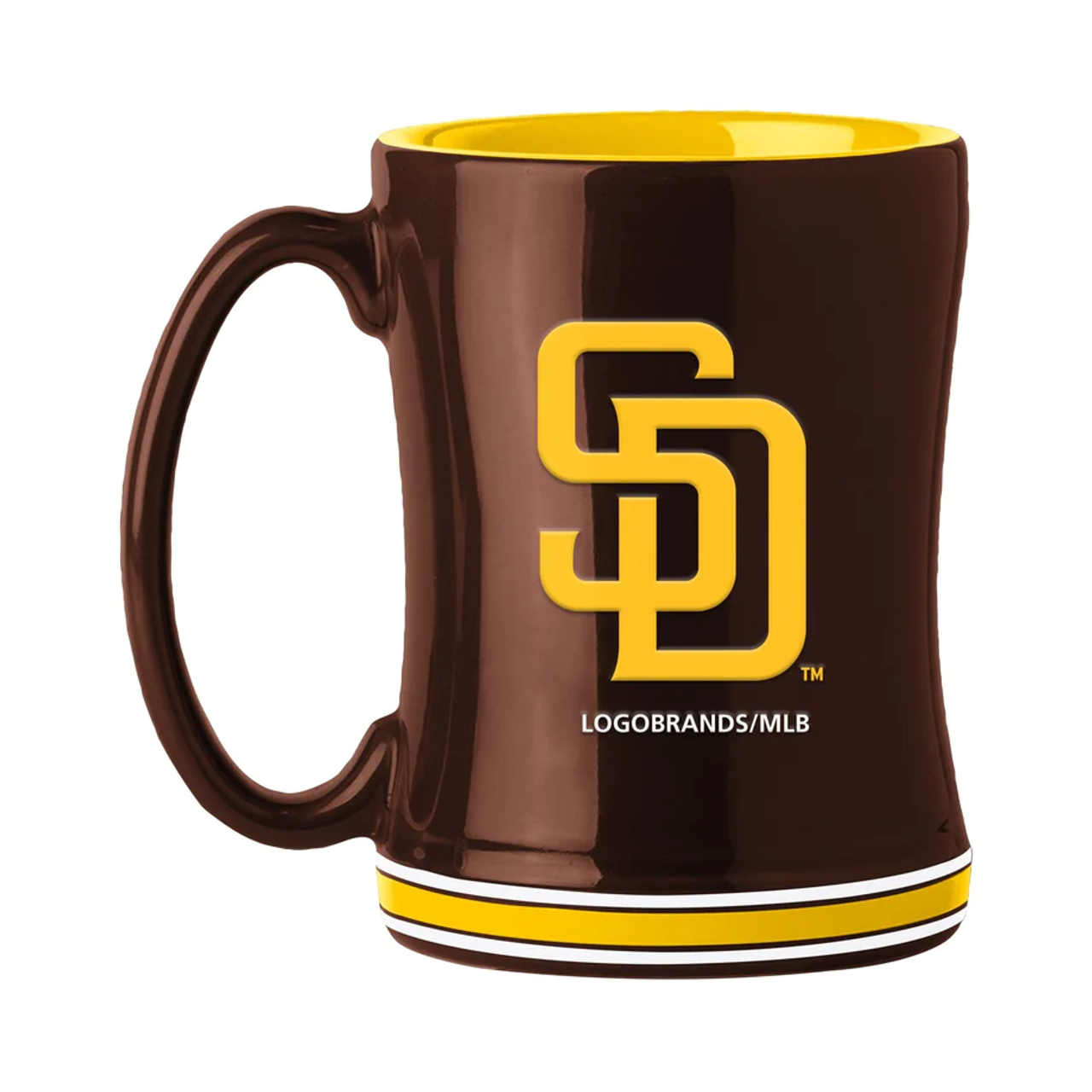 San Diego Padres Sculpted Coffee Mug 14oz
