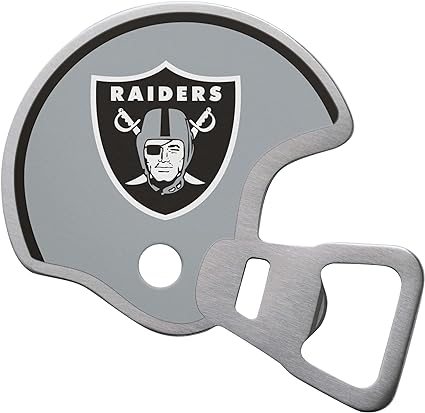 Las Vegas Raiders Magnetic Stainless Steel Helmet Bottle Opener