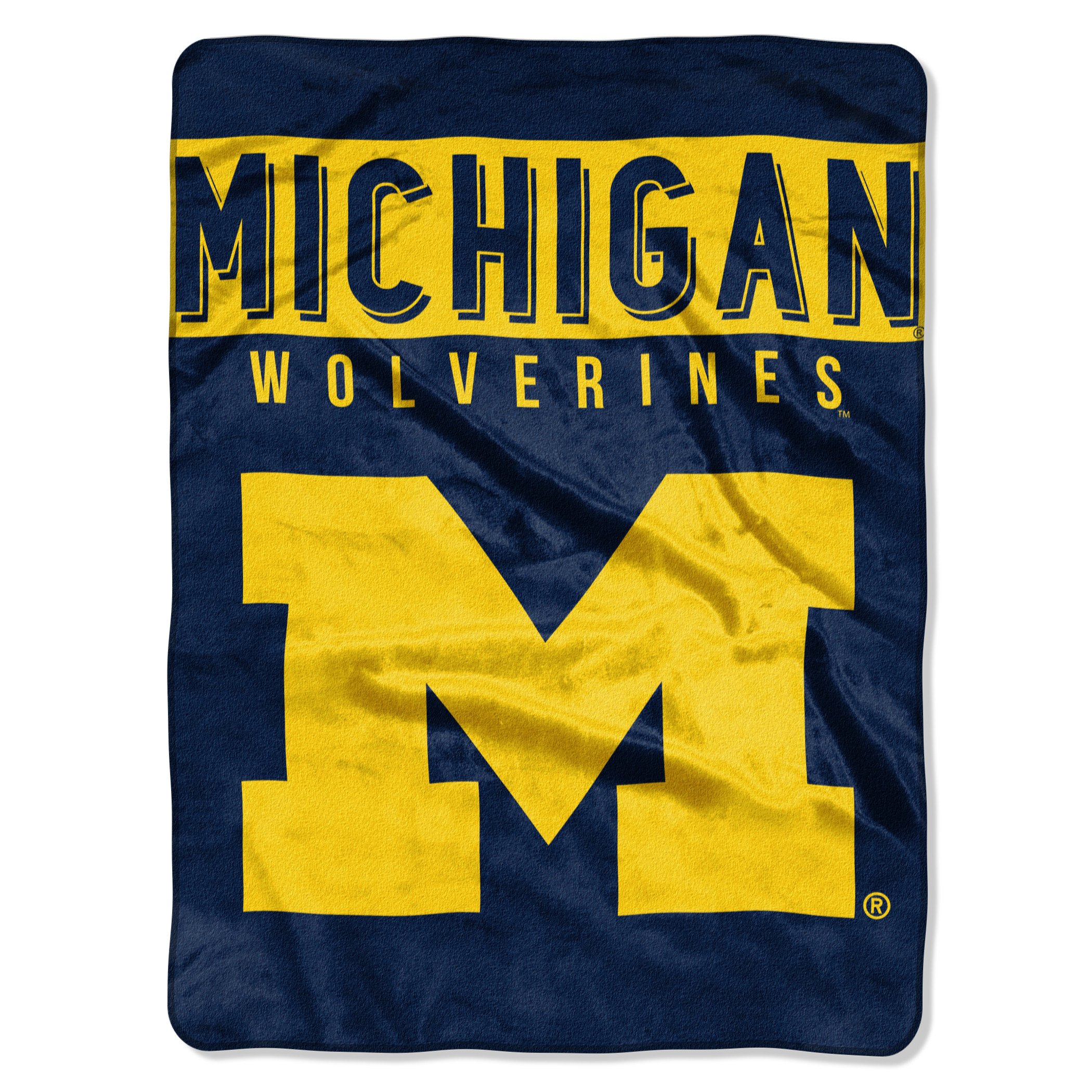Michigan Wolverines Raschel Basic Design Blanket 60x80"