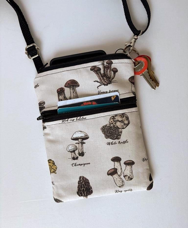 Small Crossbody Bag – Types of Mushrooms, photo 5 of 7