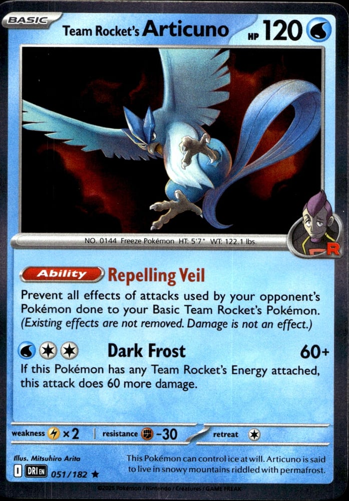 Team Rocket's Articuno - SV10 51/182