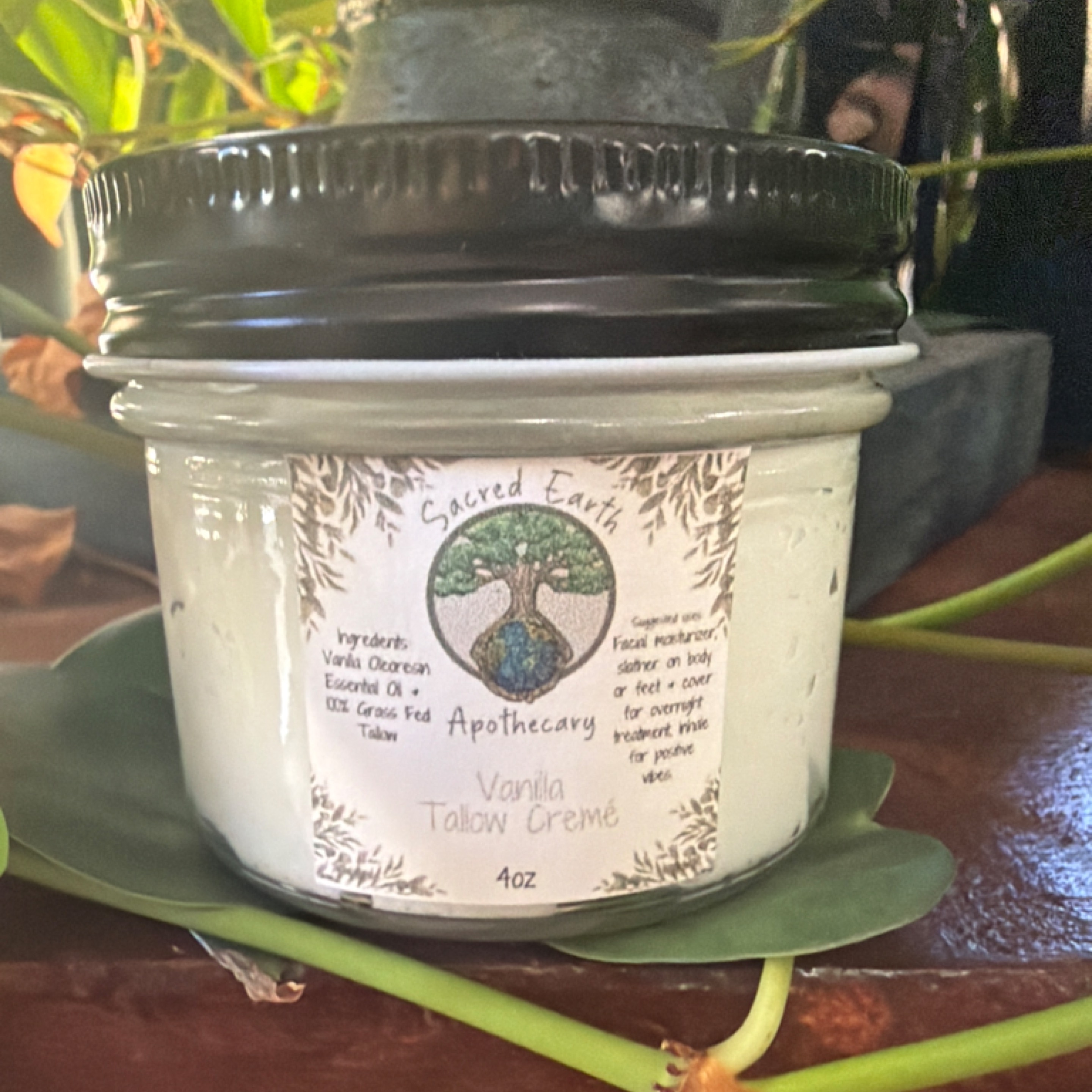 Sacred Earth Apothecary - 4oz Vanilla Tallow