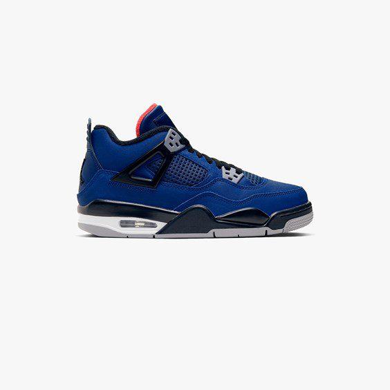 Big Kids' Air Jordan Retro 4 'WNTR Blue' Size 4.5y