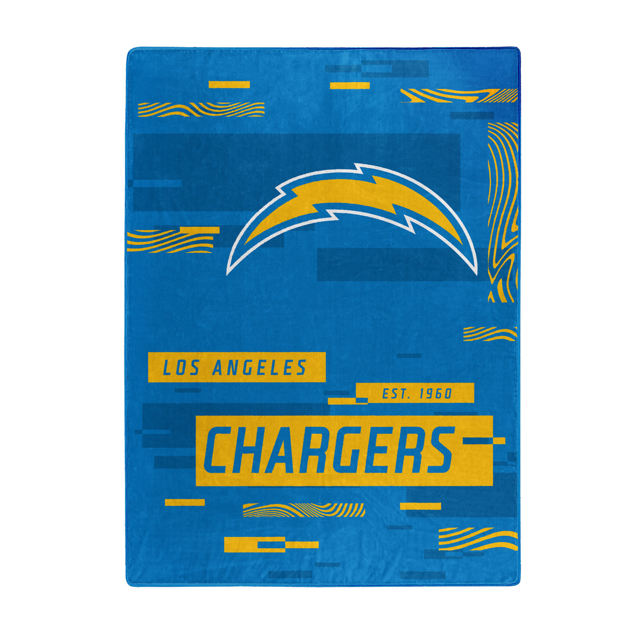 Los Angeles Chargers Digital Design Raschel Blanket 60x80"
