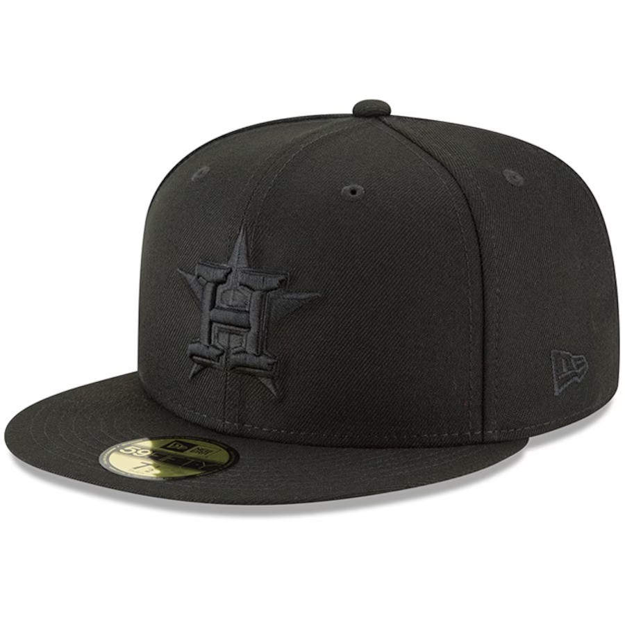 Houston Astros New Era 59FIFTY Blackout Hat