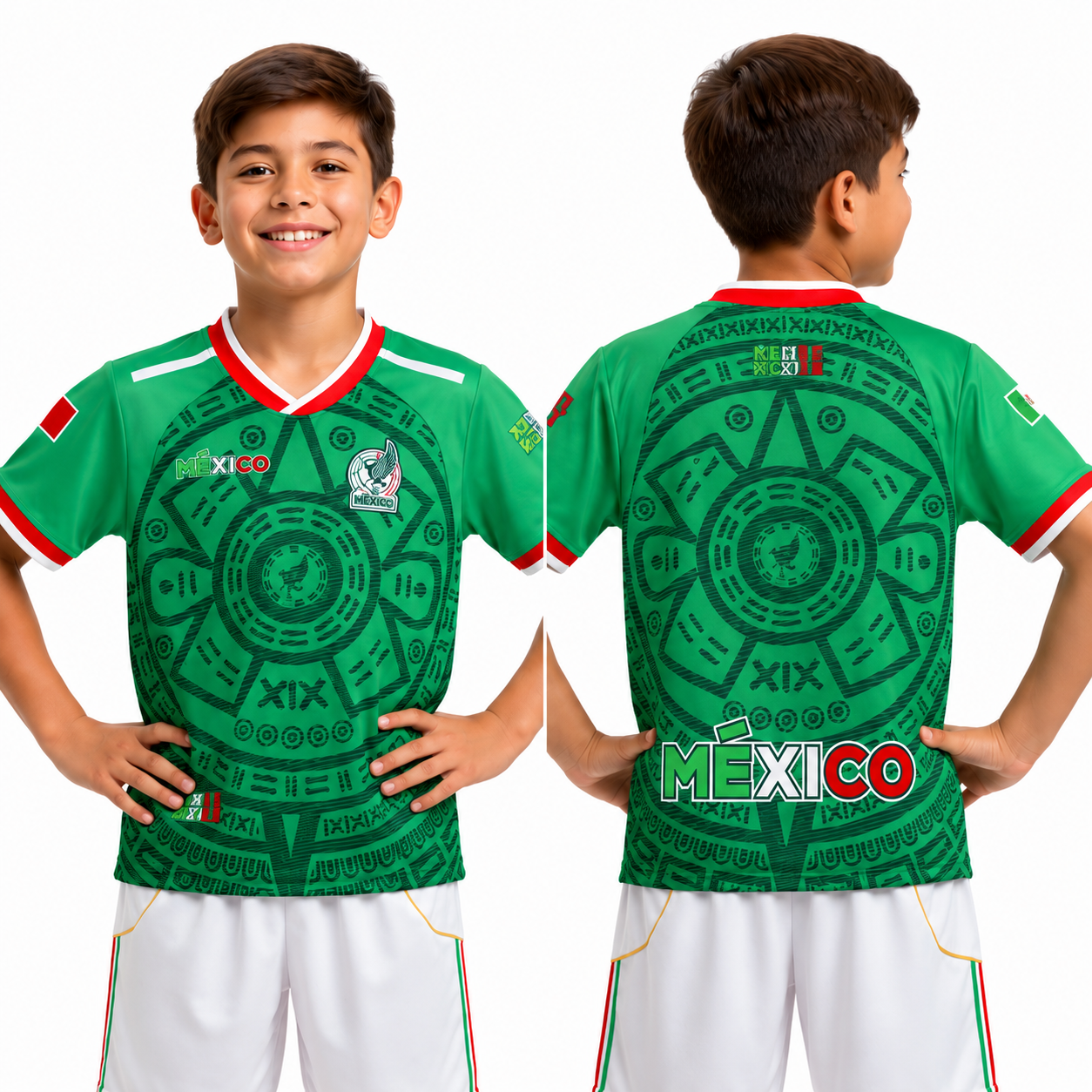 Mexico World Cup Kids Home Soccer Jersey Kit