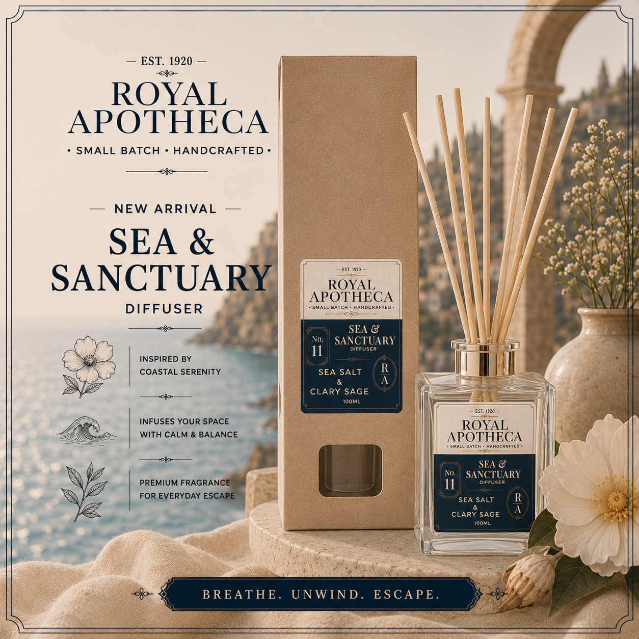 Sea & Sanctuary - No.10 - Room Diffuser 100mL