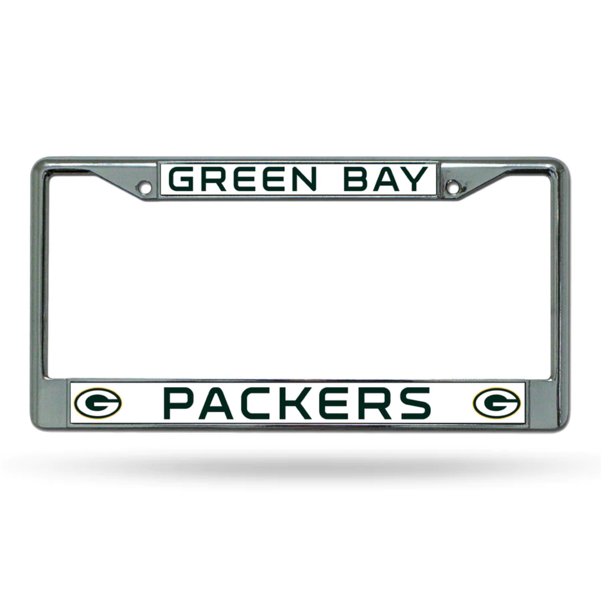 Green Bay Packers Chrome License Plate Frame