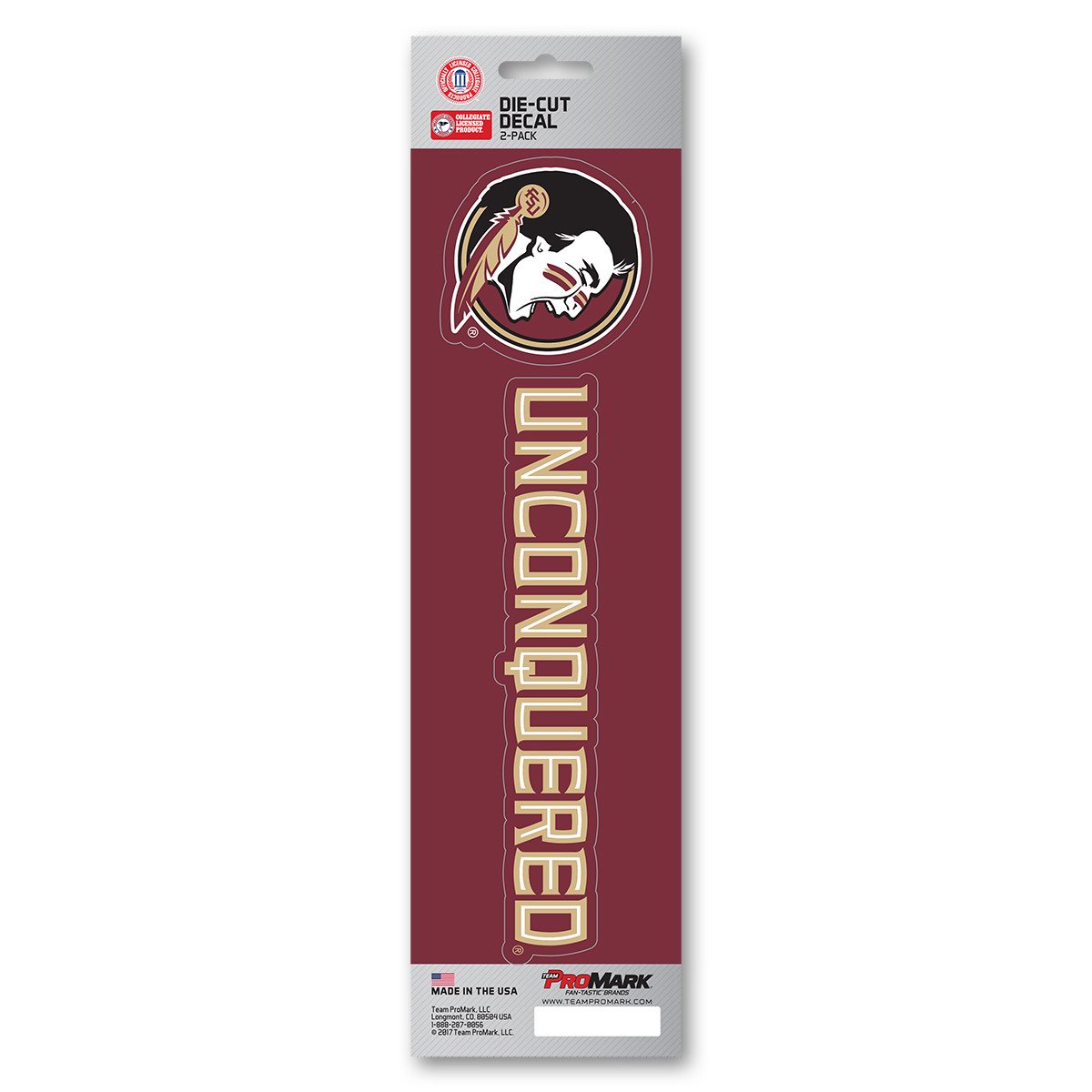 Florida State Seminoles Slogan Die Cut Decal 2pk