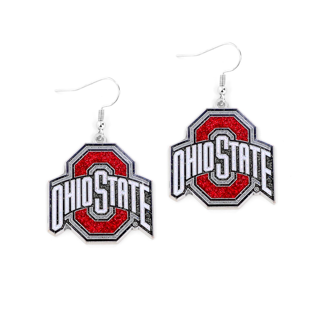 Ohio State Buckeyes Glitter Dazzle Earrings