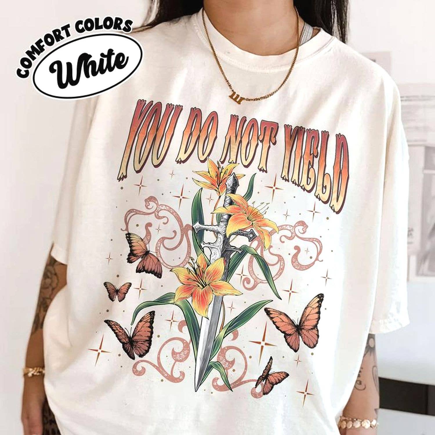 You Do Not Yield Shirt - White, XL