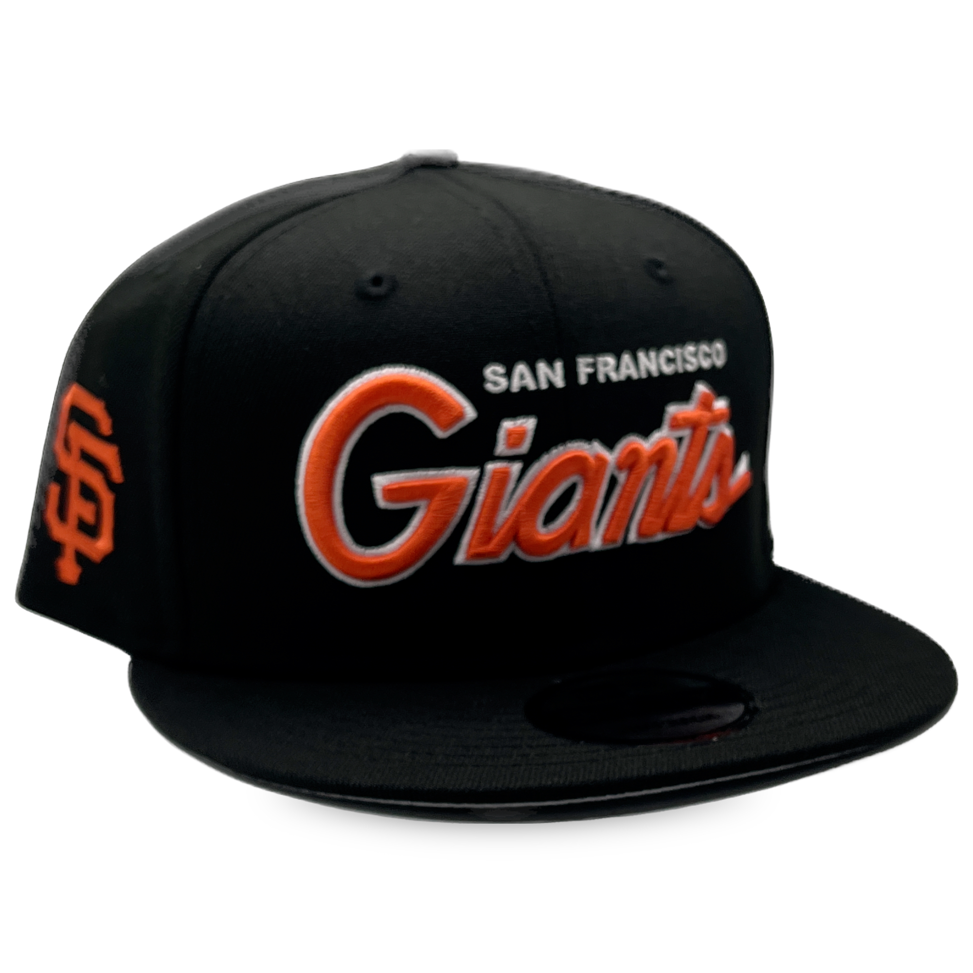 San Francisco Giants Black Script New Era 9FIFTY Snapback Hat