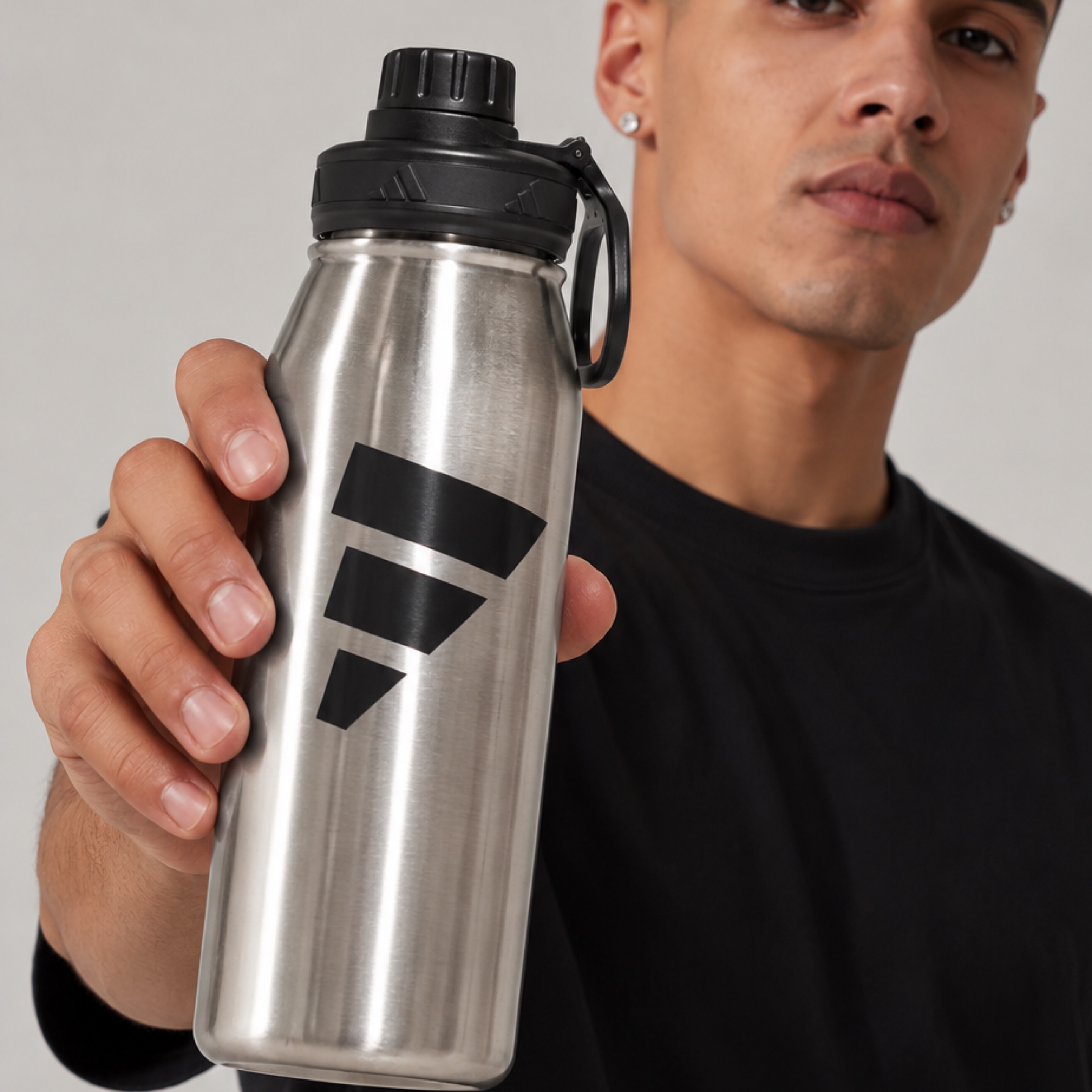 Adidas Insulated Water Bottle 3 Stripes Stainless 