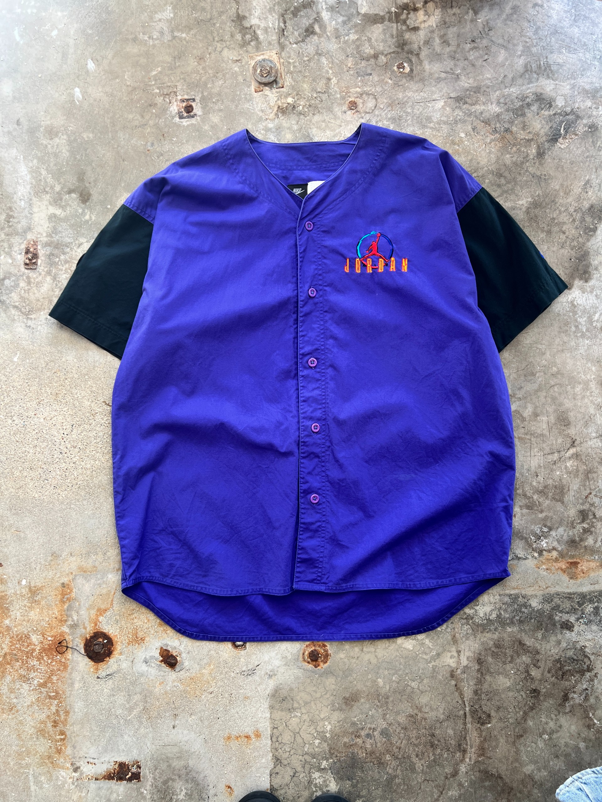 Vintage Nike Air Jordan Button-Front Shirt Size XL