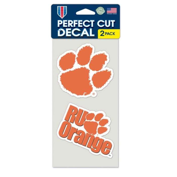 Clemson Tigers Perfect Cut Decals 2 pack