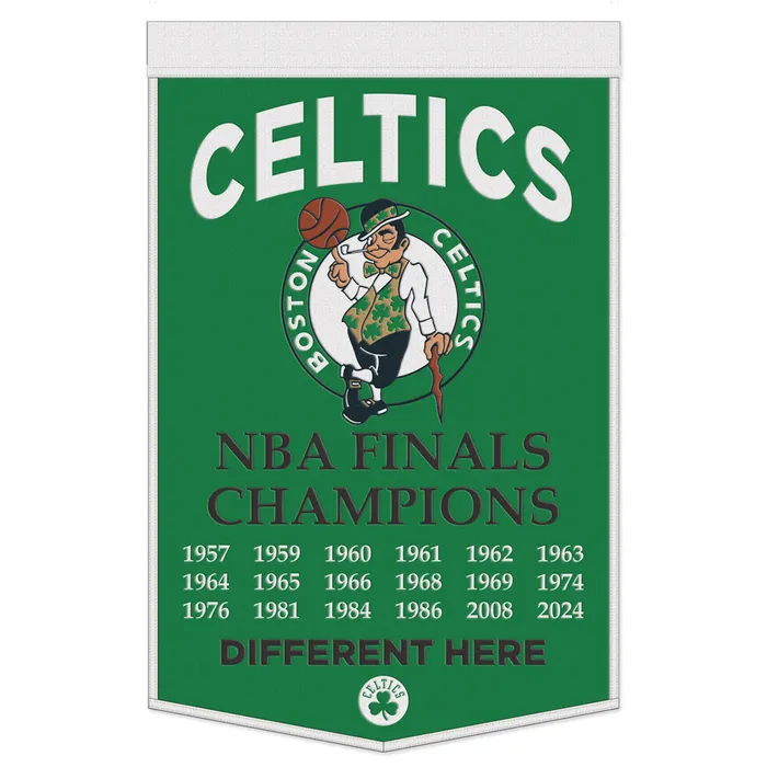 Boston Celtics Wool Dynasty Banner 24x38"