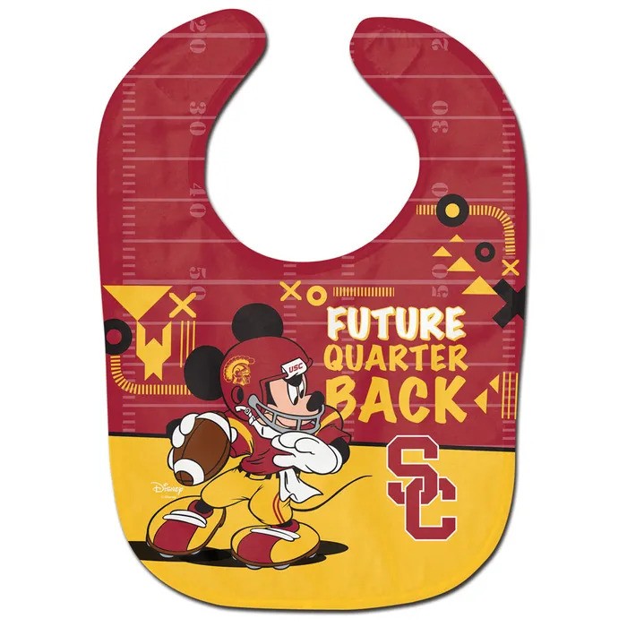 USC Trojans Future Quarterback Disney Mickey Mouse Baby Bib