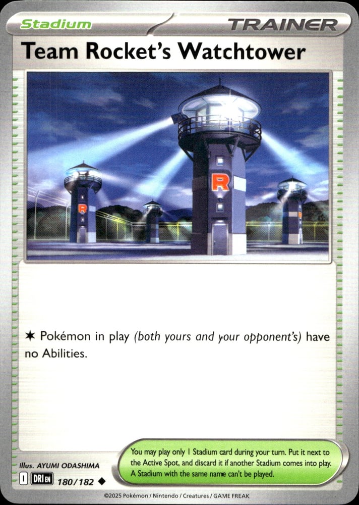 Team Rocket's Watchtower - SV10 180/182