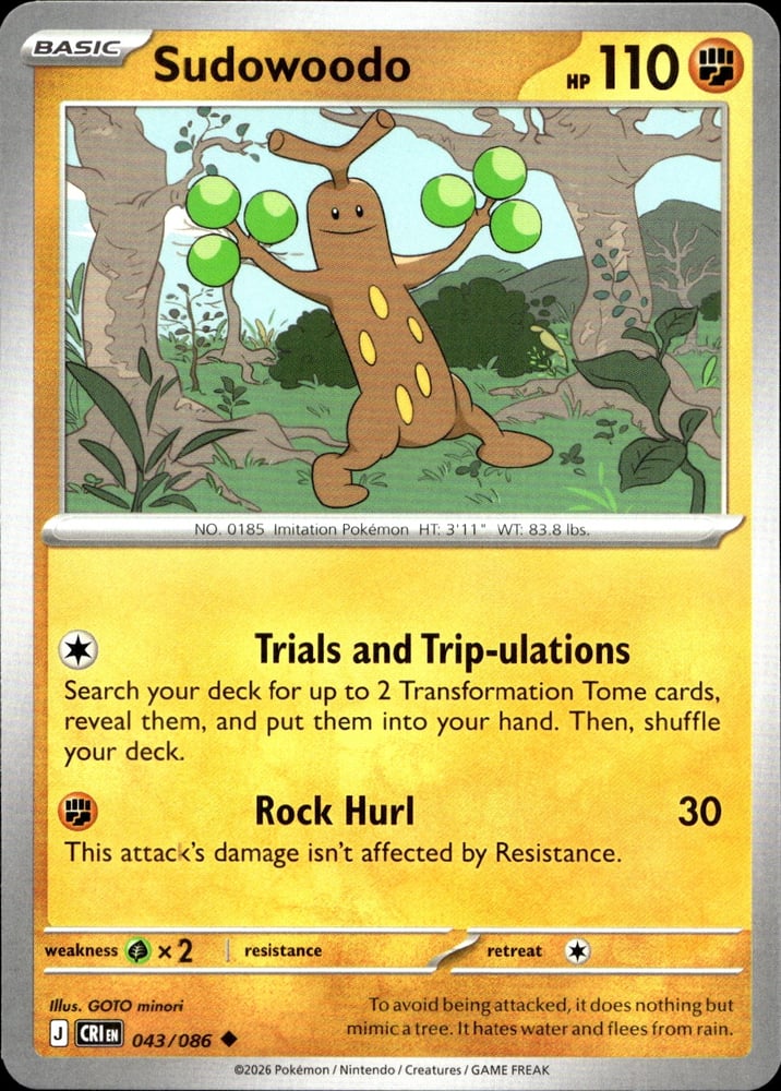 Sudowoodo - ME04 43/86