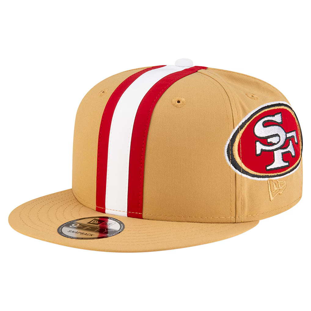 San Francisco 49ers Gold New Era 9FIFTY Helmet Snapback Hat