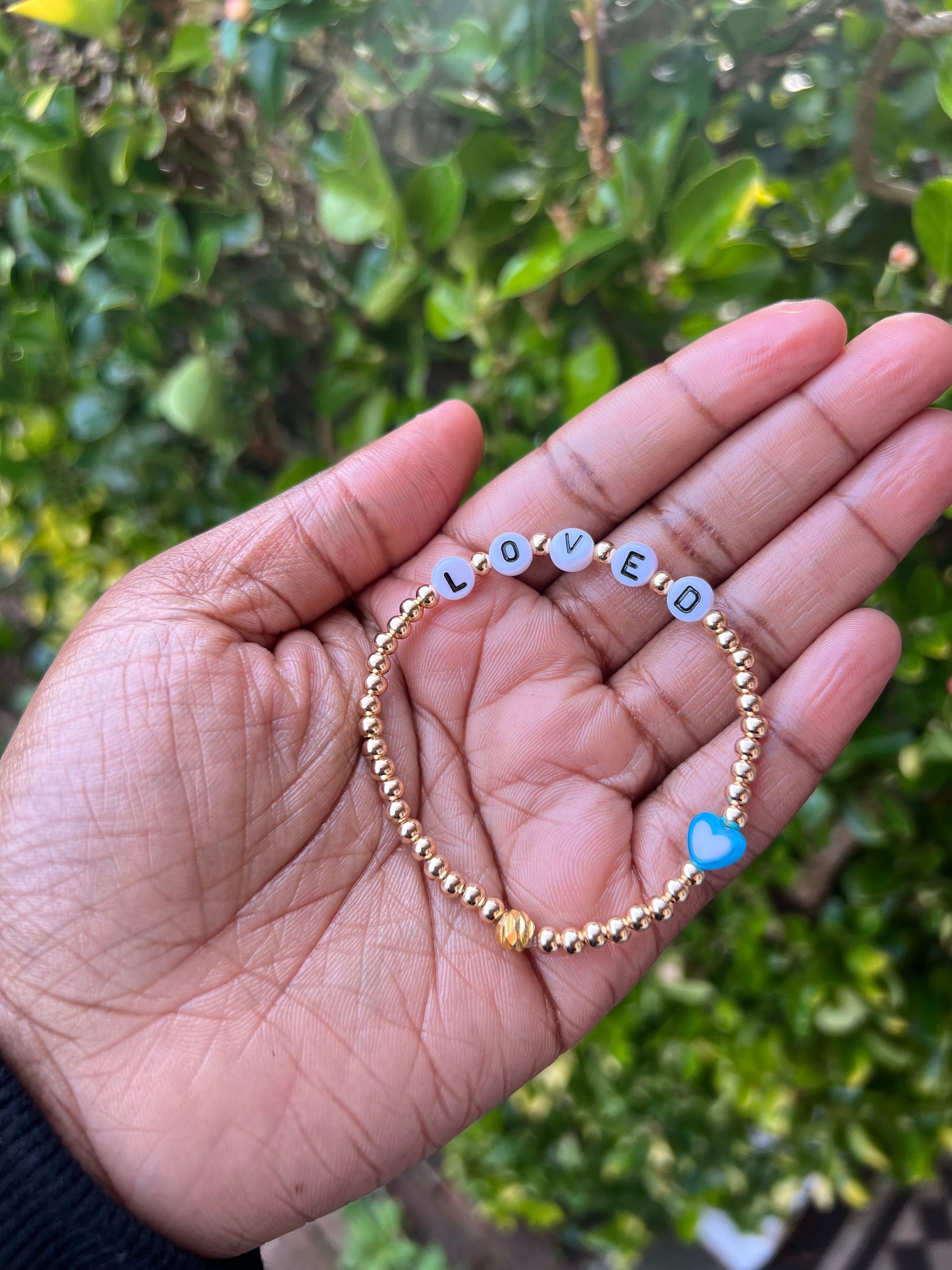Personalized Beaded Name Bracelet: Custom Word Jewelry, Mother’s Day mama Gift view 4