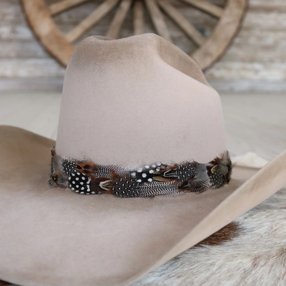 Willow - Western Feather Hat Band - Spotted Eagle