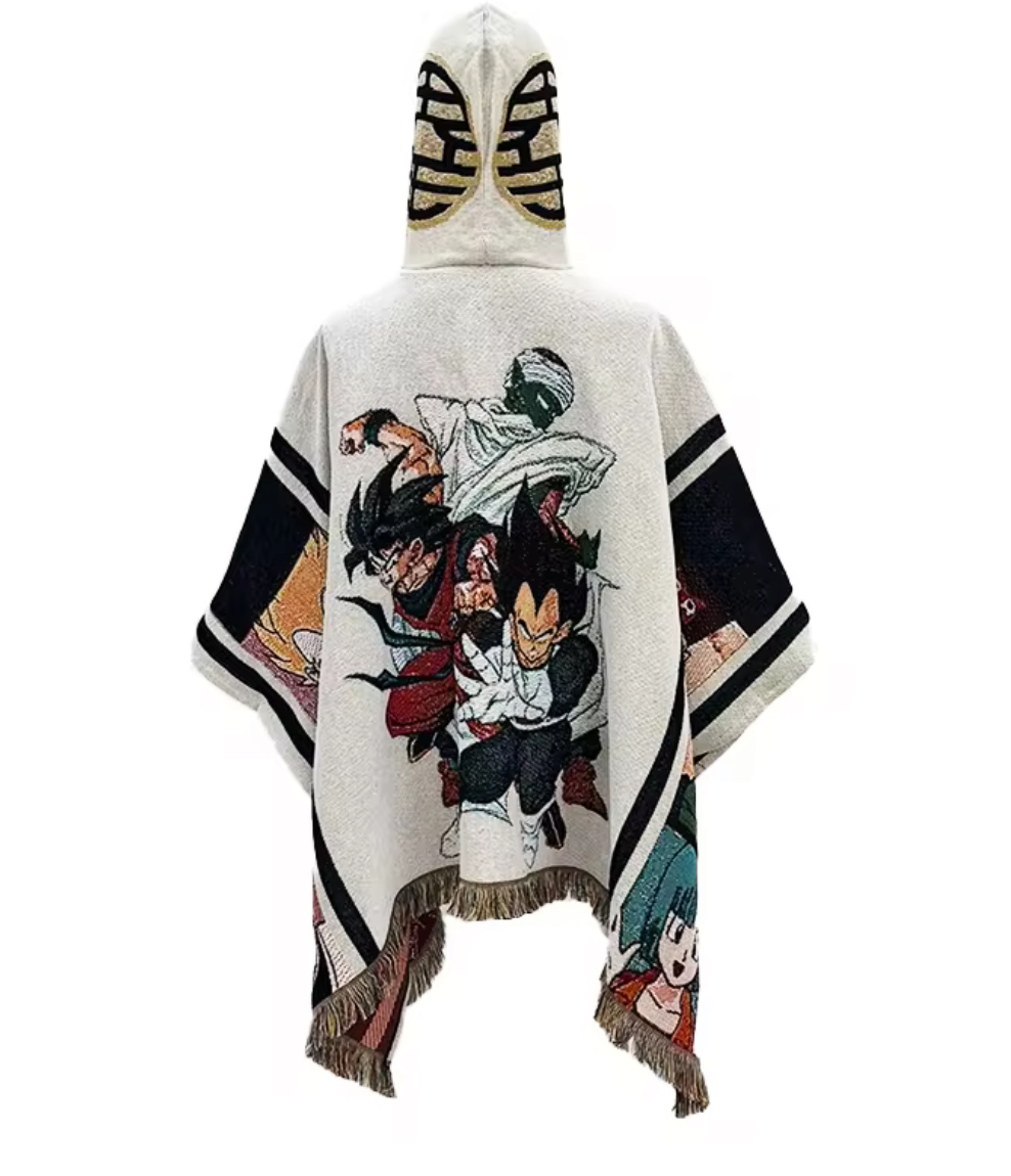Poncho Anime Hoodie Blanket, image 3