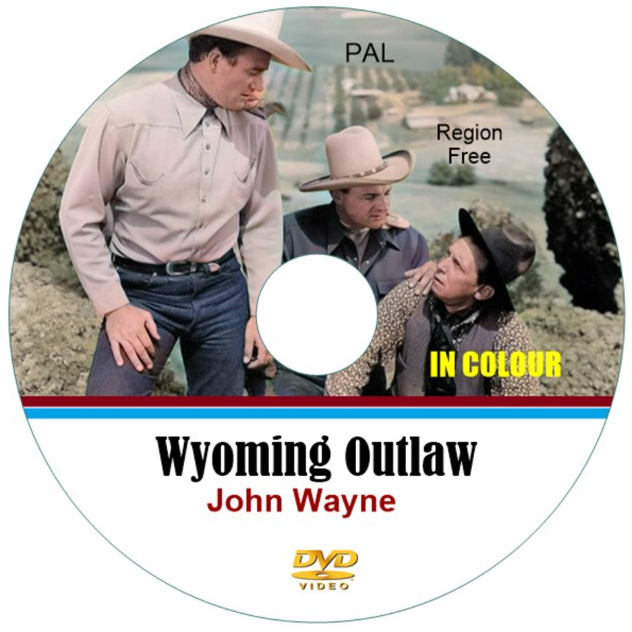 Wyoming Outlaw. John Wayne 1939 in Color. DVD