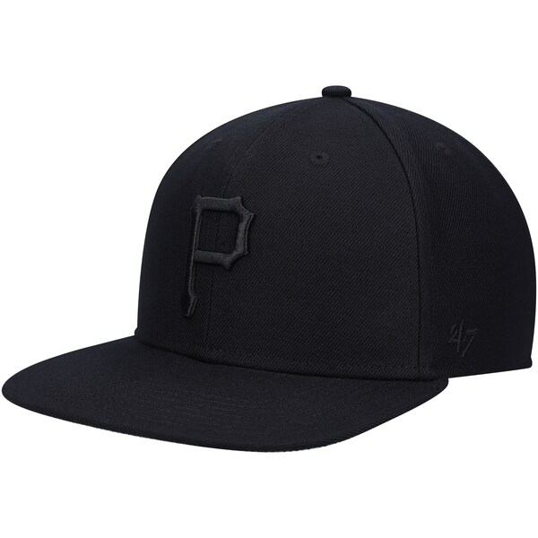 Pittsburgh Pirates Blackout '47Brand Snapback Hat
