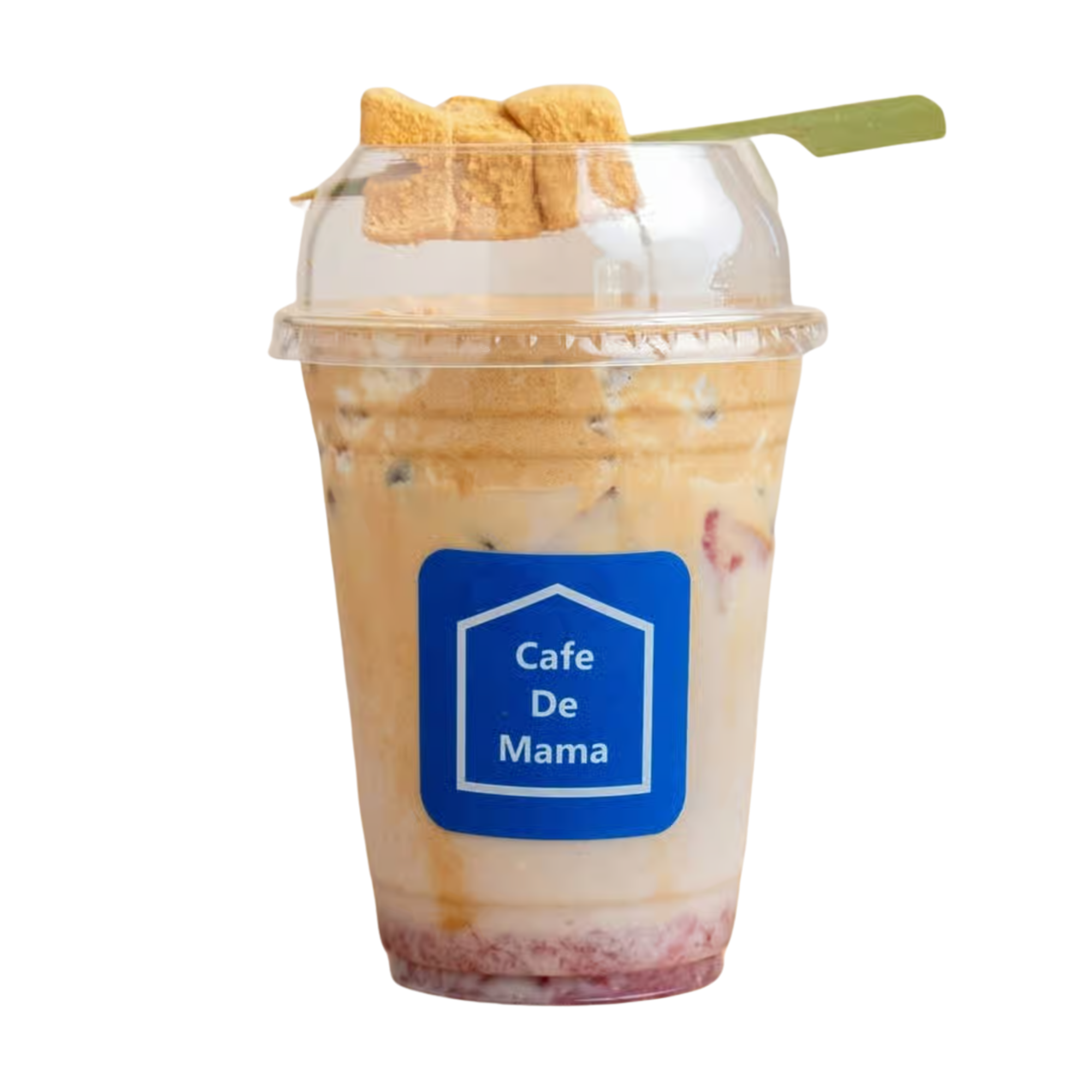 Strawberry Injeolmi Mochi Latte