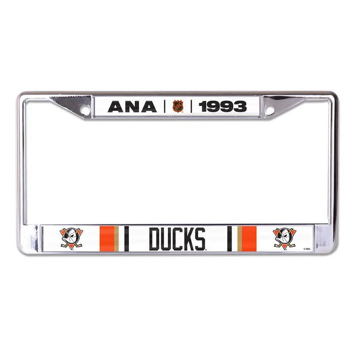 Anaheim Ducks Special Edition Laser Chrome License Plate Frame