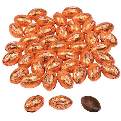 Palmer Chocolate Flavored Foil Football Balls 5 lbs