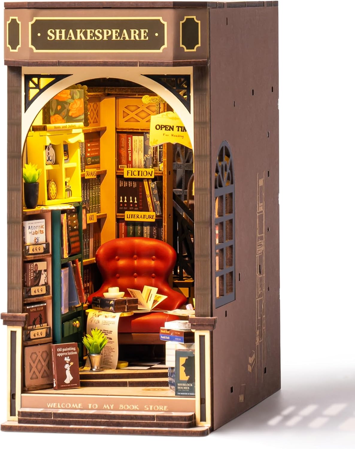 Robolife Bookstore DIY Book Nook Shelf Insert