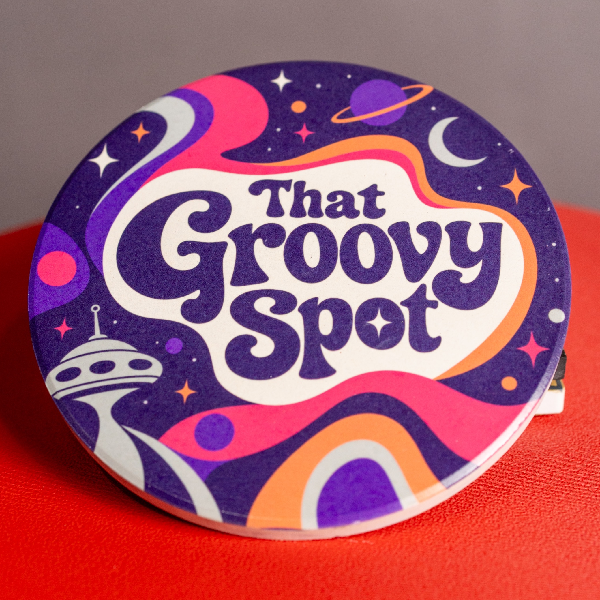 Ceramic round custom coaster