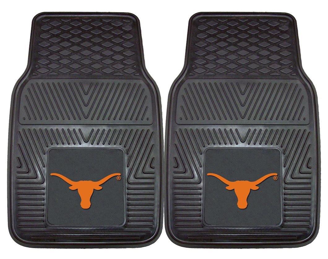 Texas Longhorns Heavy Duty 2-Piece Vinyl Car Mats