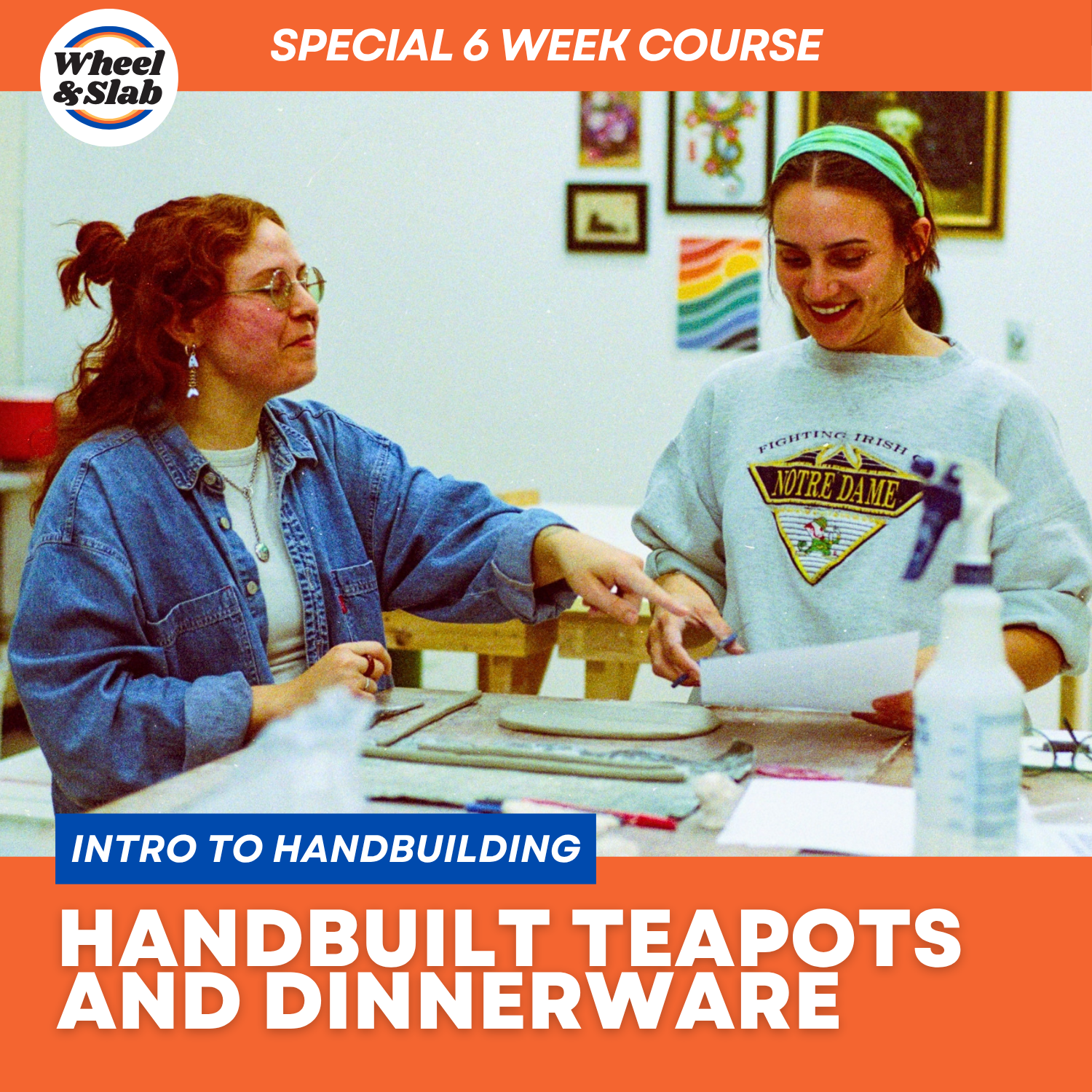 Handbuilding 1 - Beginner Handbuilding (Homewares, Teapots, and Tableware)