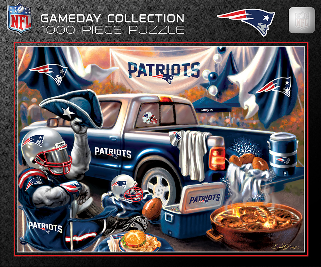 New England Patriots 1000 Piece Gameday Design Puzzle
