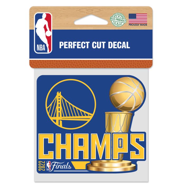 Golden State Warriors 2022 NBA Champions Perfect Cut Color Decal 4x4"