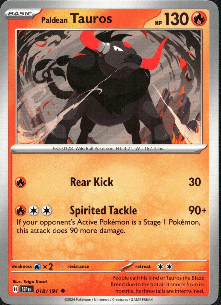 Paldean Tauros - SV08 18/191